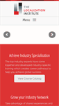 Mobile Screenshot of localizationinstitute.com
