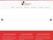 Tablet Screenshot of localizationinstitute.com